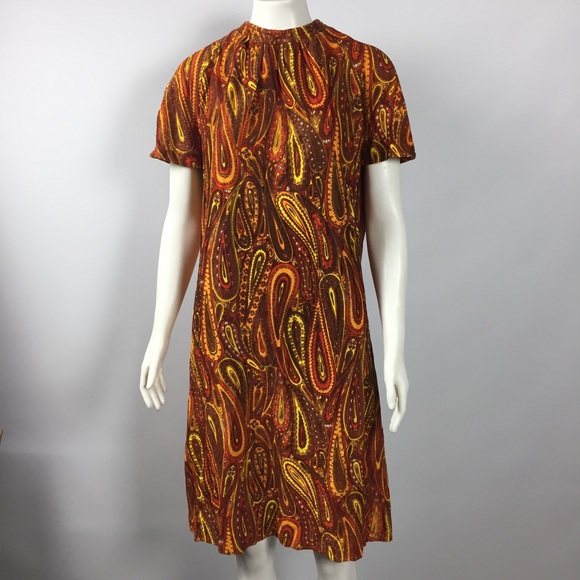 RETRO Short Sleeve Dress - Picture 1 of 7